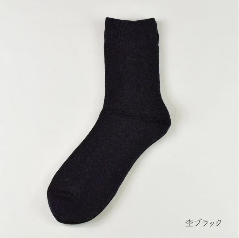 シルクとコットンの2重編ソックス