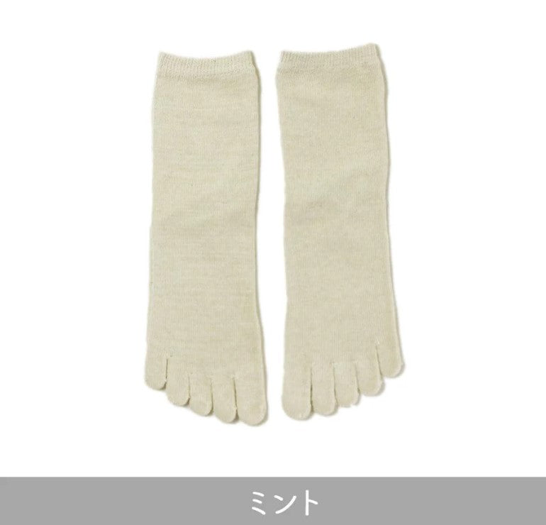 冷えとり5本指ソックス(シルク/オーガニックコットン)