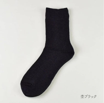シルクとコットンの2重編ソックス