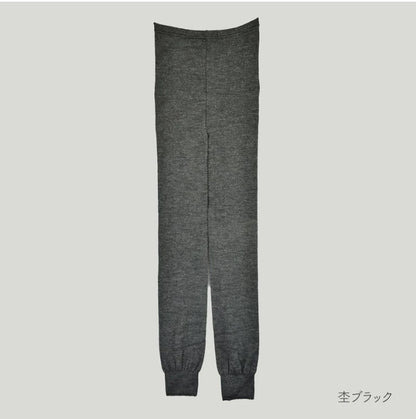 ふわふわシルクのパイルレギンス（シルク/ウール）