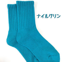 ELEPHANT CLUB リサイクルコットン80’s/無地 足底パイル スケーターソックスSP-15